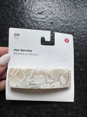 lululemon athletica Cream Pearl Mosaic Hair Barrette